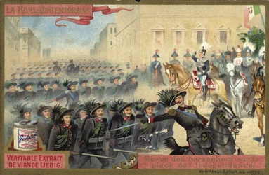 Parade der Bersaglieri, Piazza dell